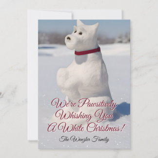 Snow Snowdog Design Julkort