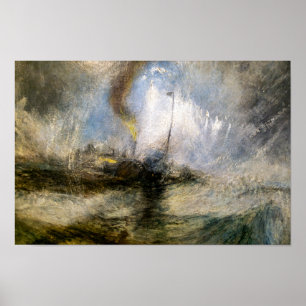 Snow Storm   JMW Turner   Poster