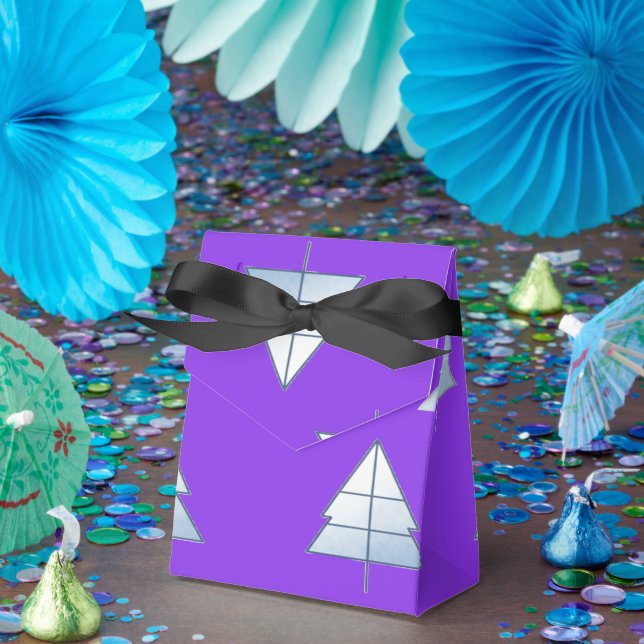 Snow Trees Elegant Winter Presentaskar (Part)