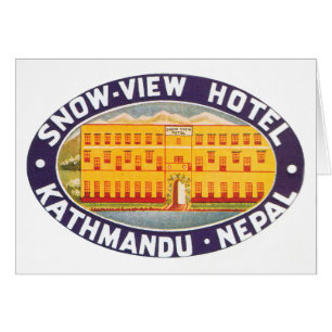 Snow View Hotel Kathmandu Nepal Hälsningskort