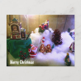 Snow Village Helg Vykort