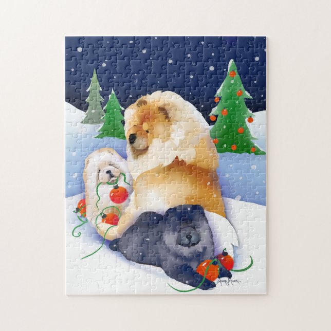 SNOWBABIES Chow 2020 Holiday pussel (Vertikal)