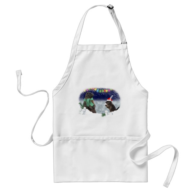 Snowball Fight Apron Förkläde (Framsidan)