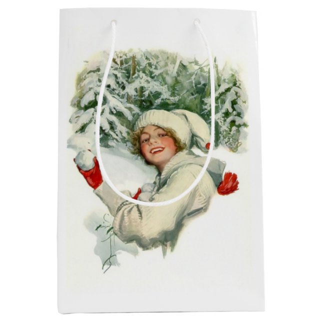 Snowball Fight (av Harrison Fisher) (Framsidan)