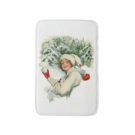 Snowball Fight (av Harrison Fisher) Badrumsmatta