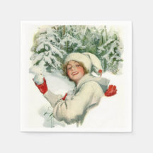Snowball Fight (av Harrison Fisher)