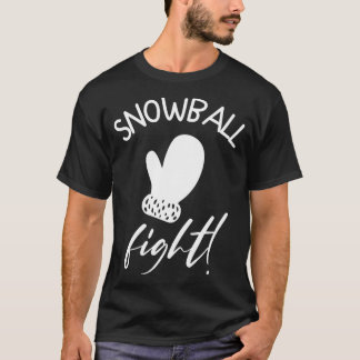 Snowball fight t shirt