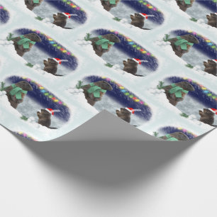Snowball Fight Wrapping Papper Presentpapper