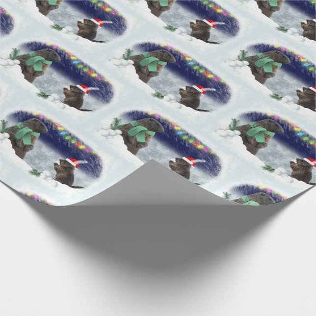 Snowball Fight Wrapping Papper Presentpapper (Hörn)
