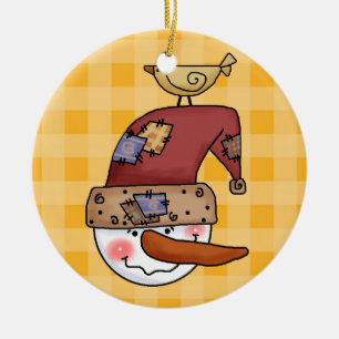 Snowball Head-Snögubbar Ornament