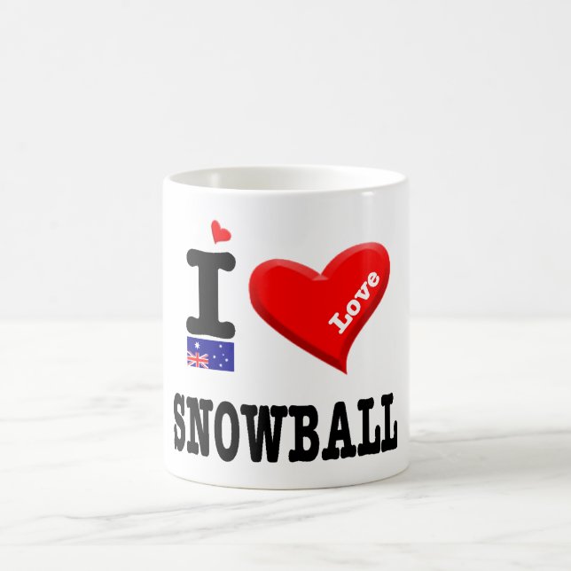 SNOWBALL - Jag älskar - Kaffemugg (Center)