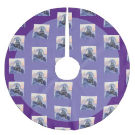 Snowball Julgran vintersnöfall Julgransmatta Borstad Polyester