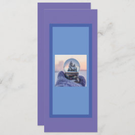 Snowball Julgran vintersnöfall Julkort