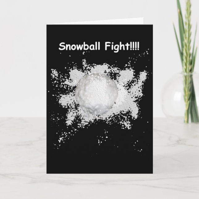 Snowball-jullkort Helgkort (Framsida)