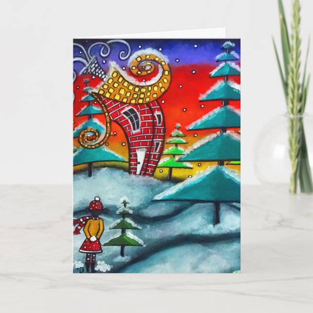 Snowball-jullkortet Helgkort (Framsida)