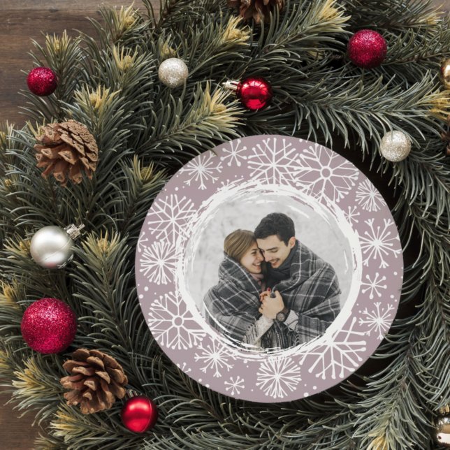 Snowball | Rundfoto Julkort (Skapare uppladdad)