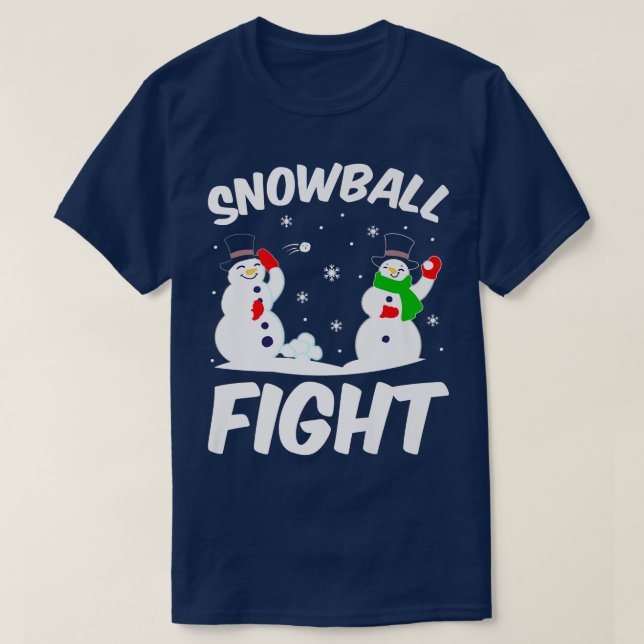 Snowball Season Snowbollar Winter Season Snö Throw T Shirt (Design framsida)