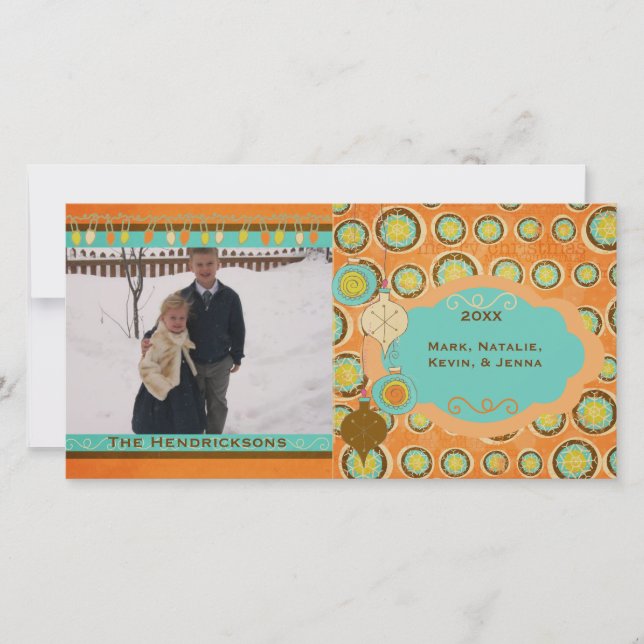 Snowball Stollig jul-Helgdag-fotokort Julkort (Framsida)