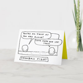 Snowball-Tecknaden Joke Helgkort