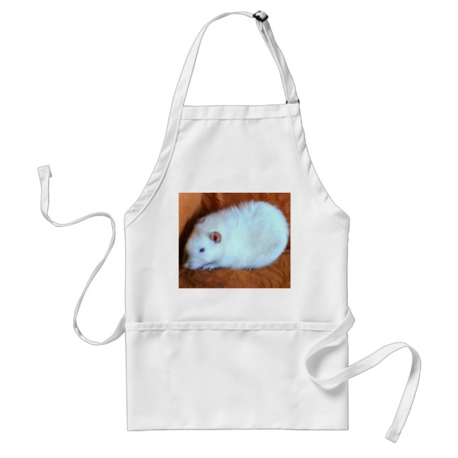Snowball White Råtta Apron Förkläde (Framsidan)
