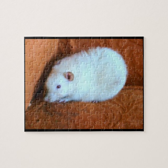 Snowball White Råtta Puzzle Pussel (Horisontell)