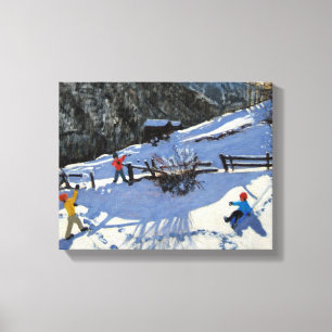 Snowballers Zermatt Canvastryck