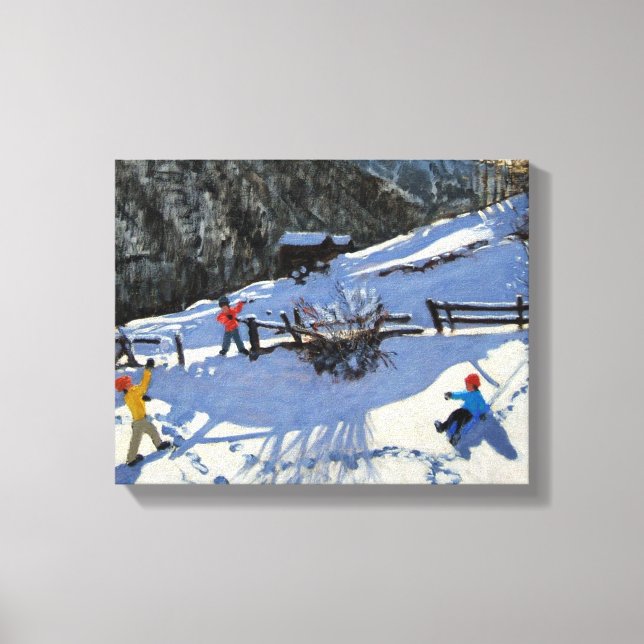 Snowballers Zermatt Canvastryck (Framsida)