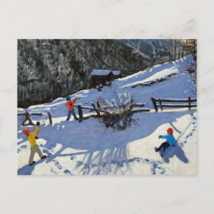 Snowballers Zermatt Vykort