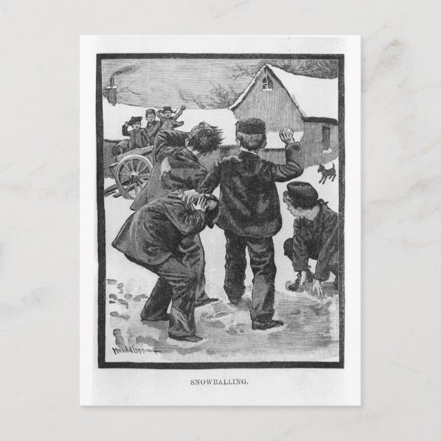 Snowballing! Vykort (Framsida)