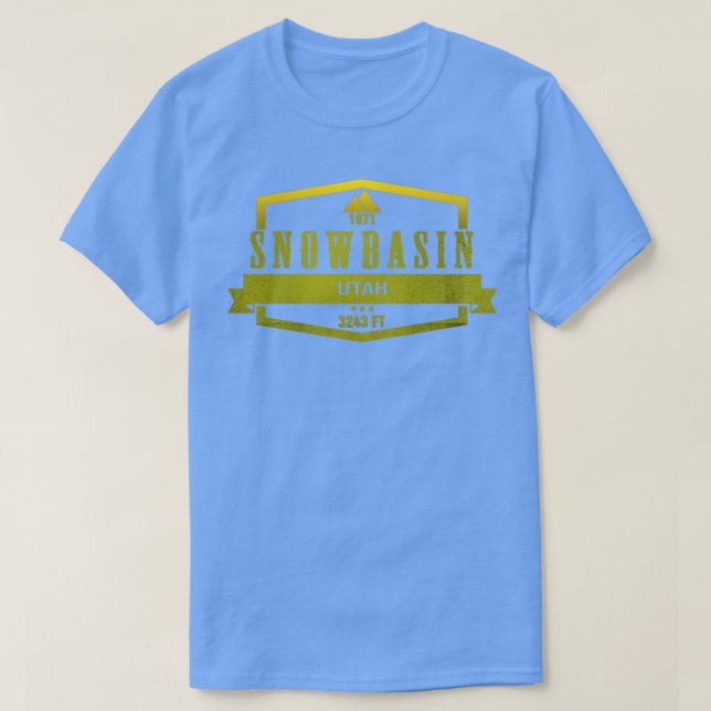 Snowbasin Ski Resort Utah T Shirt (Design framsida)