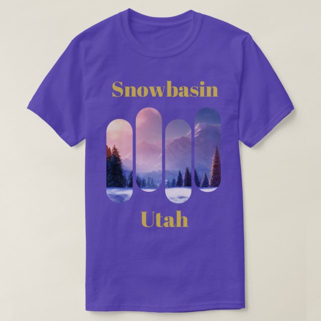 Snowbasin ski Utah 3 T Shirt (Design framsida)