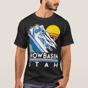 Snowbasin Utah Retro Ski T Shirt
