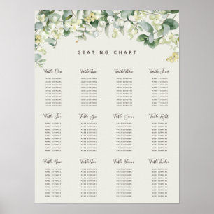 Snowberry-julets Julfest Sittdiagram Poster