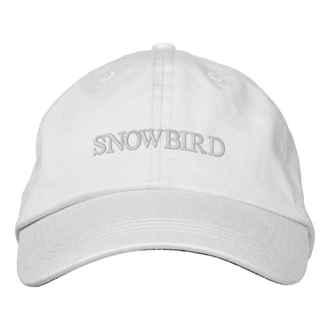 Snowbird Embroized Hat Broderad Keps (Framsida)