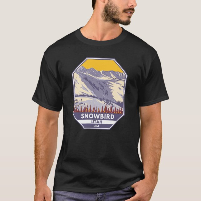 Snowbird Ski Area Winter Utah T Shirt (Framsida)