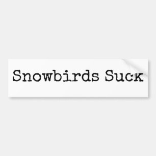 Snowbird Suck Bildekal