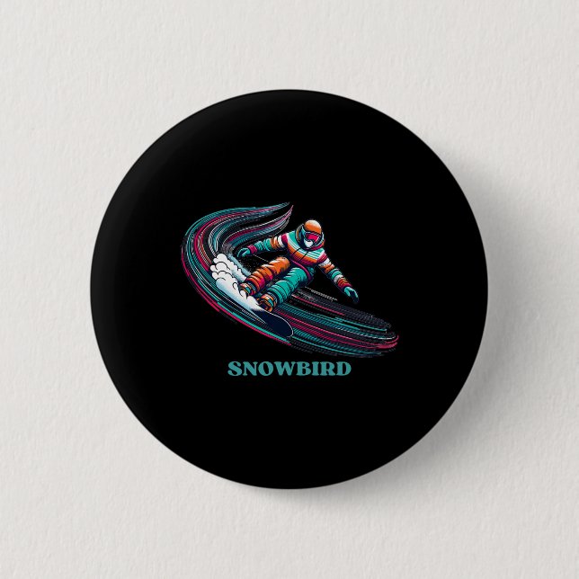 Snowbird Utah Snowboarding Knapp (Framsida)