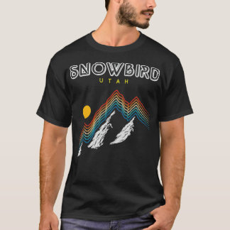 Snowbird Utah USA Ski 1980-talet Retro T Shirt