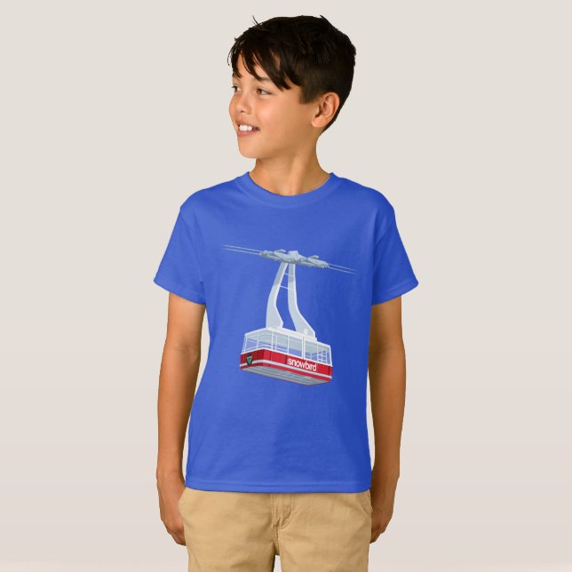 Snowbirden skidar t-shirt (Hel framsida)