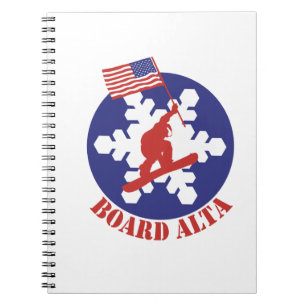 Snowboard Alta Anteckningsbok