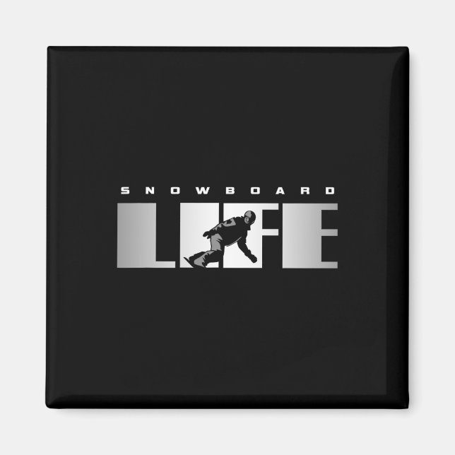 Snowboard Apparat - Snowboarder Snowboarder Snowb Magnet (Framsidan)
