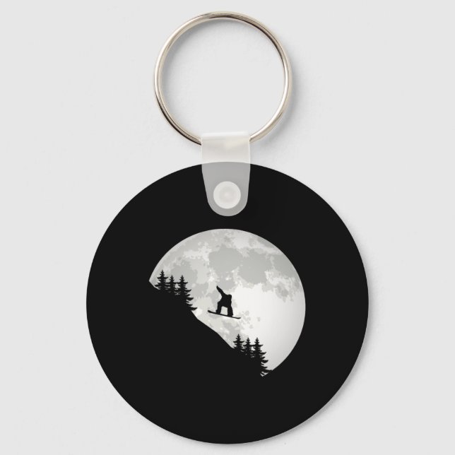Snowboard Apparat - Snowboarder Snowboarder Snowb Nyckelring (Framsida)