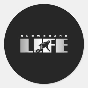 Snowboard Apparat - Snowboarder Snowboarder Snowb Runt Klistermärke