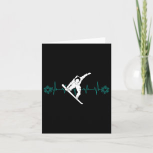 Snowboard är Life Heartslag Snö Flake T Shirt Tee Kort