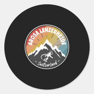 Snowboard Arosa Lenzerheide Schweiz Runt Klistermärke