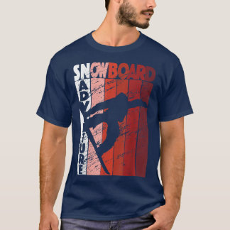 Snowboard Äventyr Retro Snowboarding T Shirt