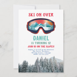Snowboard Birthday bjudande Inbjudningar
