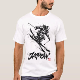 Snowboard Brush Art - Skier Women T Shirt