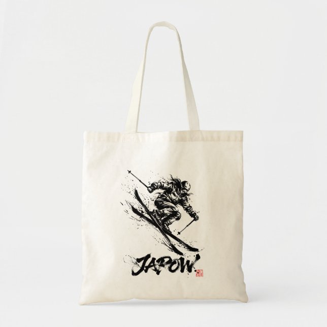 Snowboard Brush Art - Skier Women Tygkasse (Framsidan)