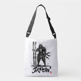 Snowboard Brush Art - Standing Samurai Ski Axelväska